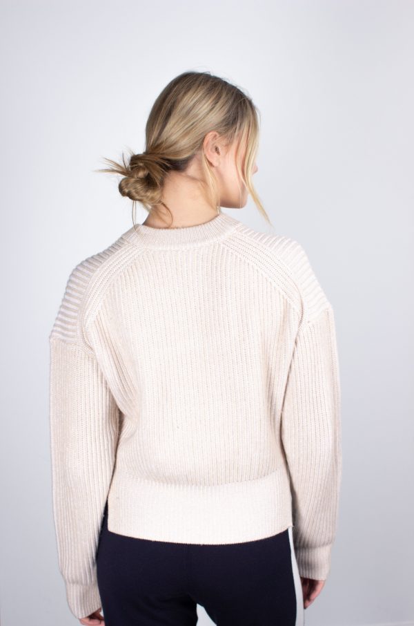 Joseph cotton-blend round-neck chai jumper Supply