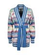 Golden Goose Fair Isle belted cardigan For Discount