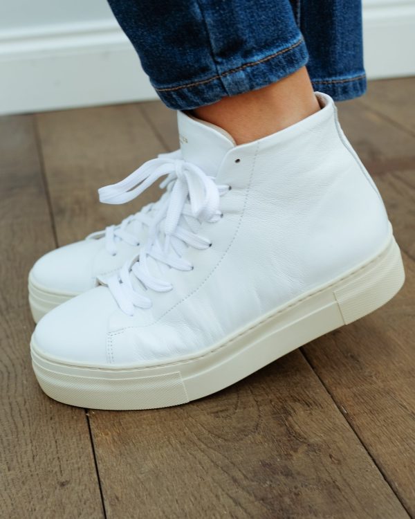 SLF Hailey hightop trainer in white For Cheap