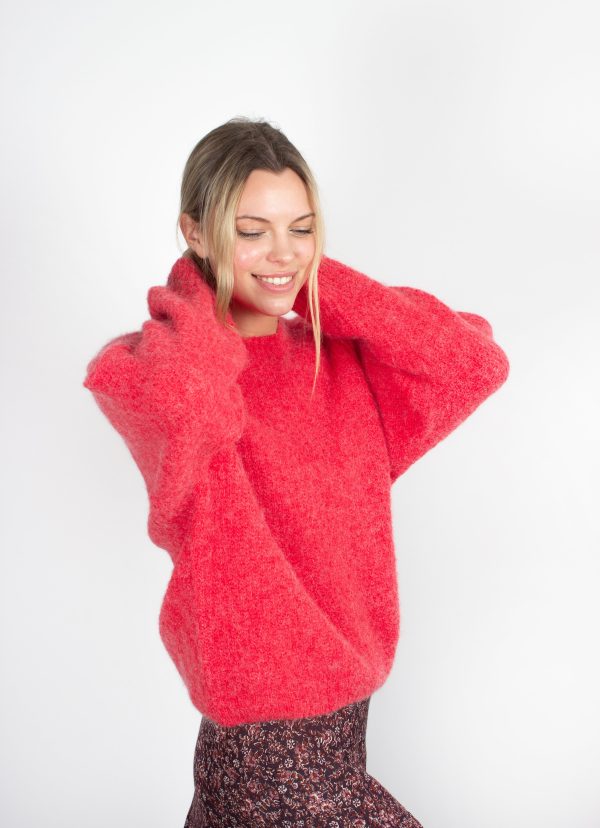 AV East 18 Sweater in Fraise Chine Online Hot Sale