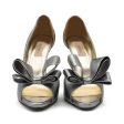 Valentino  Bow D Orsay Silver  Heels - Women s 37.5 Online Hot Sale