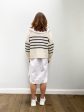 M Tupper Striped Knit in Nature on Sale