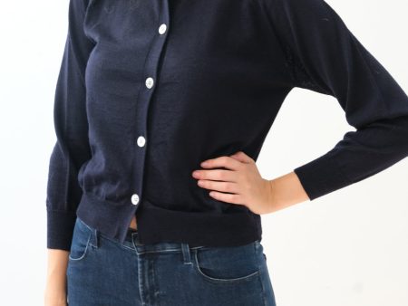 BR Nelle knit cardi in navy Discount