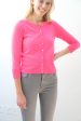 JU Shrunken cardi in neon pink on Sale