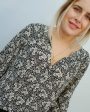 V Briana printed blouse in crocus Online Hot Sale