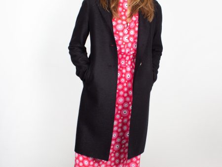 HWL A1215 Boxy Coat in Black Fashion