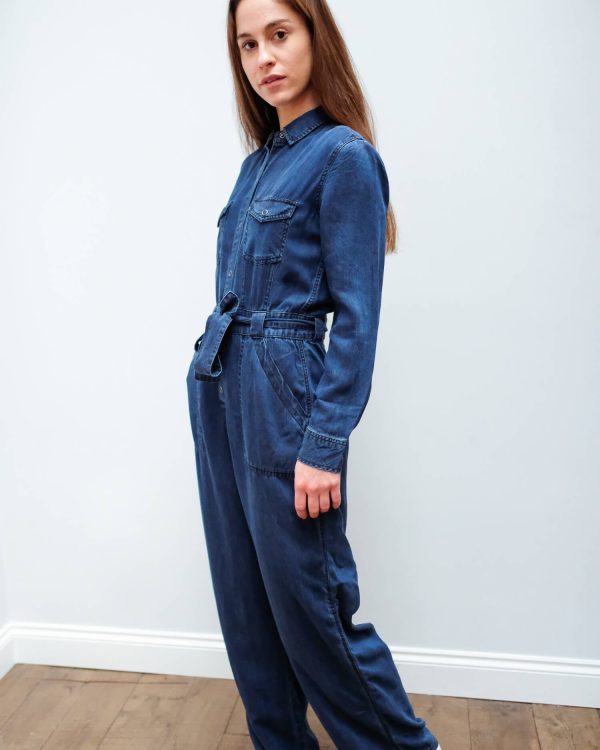 R Kenley jumpsuit in dark vintage Sale