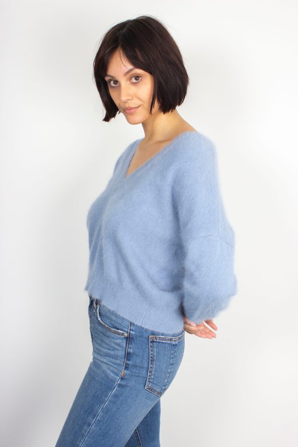 BR Datev Angora Knit in Chambray Supply