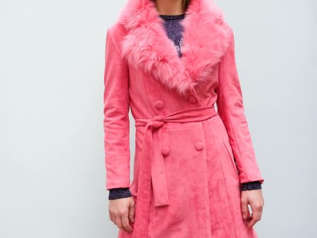 CHS Carrie coat in raspberry pink For Discount