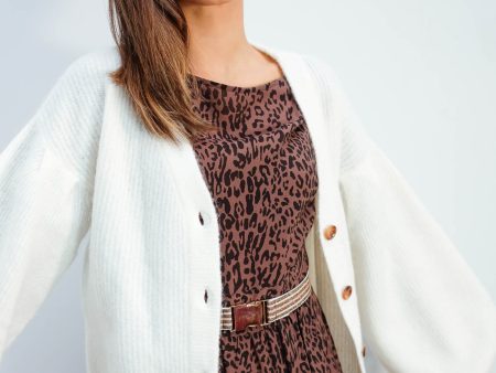 BUP Celine knit cardi in eggnog on Sale