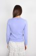 JU Smiley Long Sleeve Sweater in Lavandula For Sale