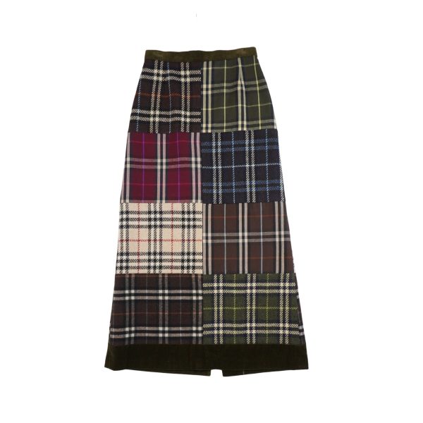 Burberry Plaid Midi Skirt - Women s 2 Supply