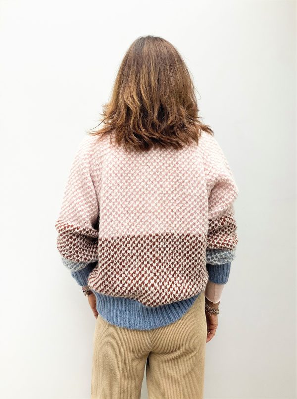 SEC.F Berthe Knit Cardi in Light Mahogony Fashion