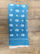 MOISMONT Stamp Print Scarf in Dutch Blue Fashion