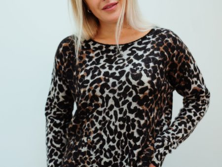 360 Frankie Leopard Knit Online Hot Sale