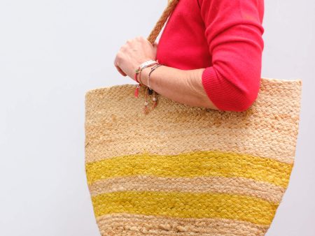 H Basket bag in yellow Discount