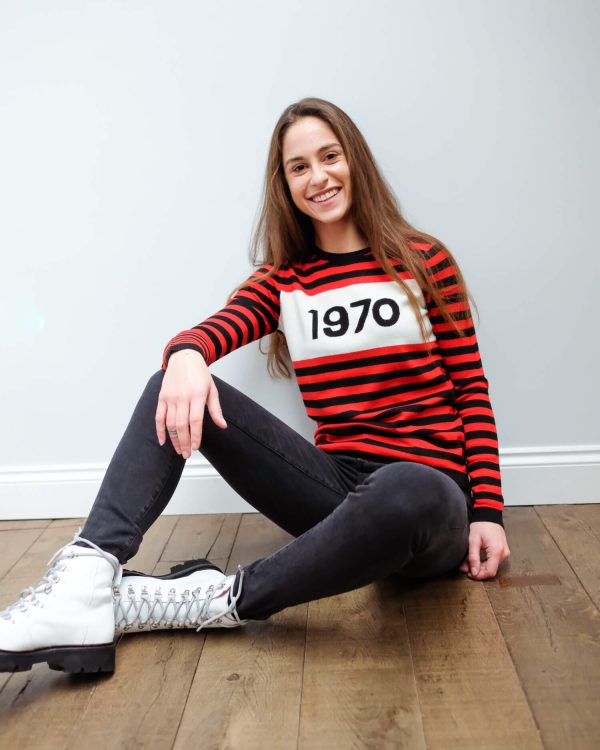 BF 1970 Striped jumper in red Online Hot Sale