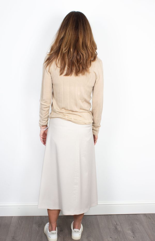 Joseph V-neck fine merino-wool chai chine jumper Online Sale