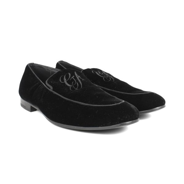 Giorgio Armani Velvet Loafers - Men s 8.5 Online Hot Sale