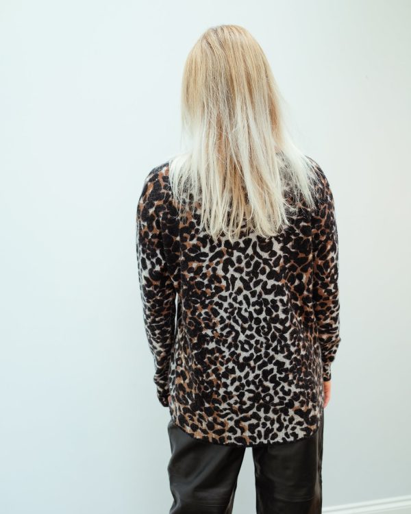 360 Frankie Leopard Knit Online Hot Sale