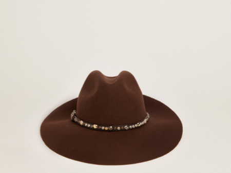 GG Fedora Hat in Chicory Coffee Online Hot Sale