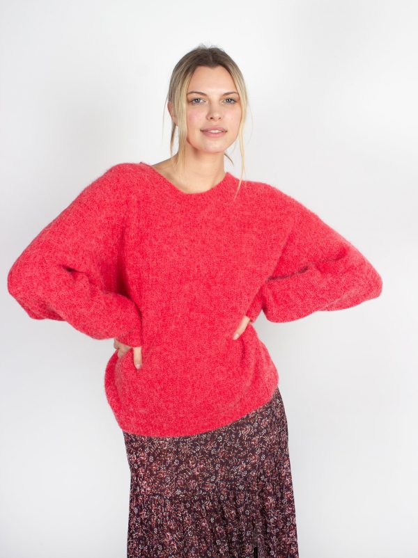 AV East 18 Sweater in Fraise Chine Online Hot Sale