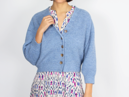 BR Dosany Cardigan in Chambray Cheap