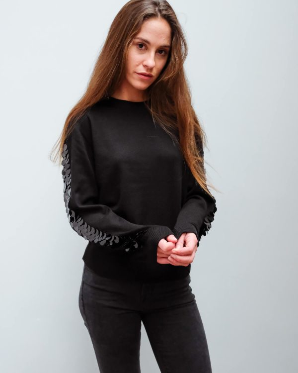 BF Lady day sequin knit in black Online Hot Sale