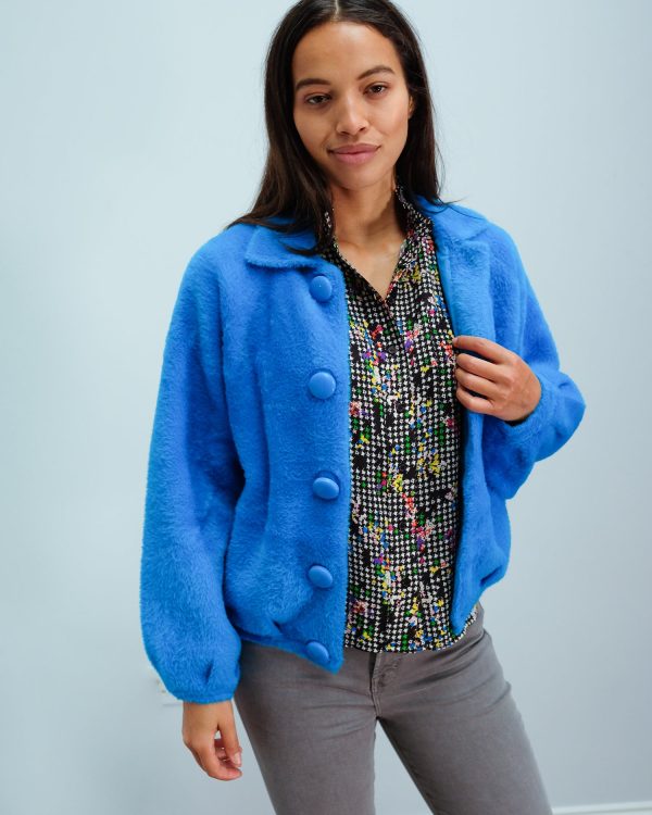 EA Wes soft cardi in persian sky Online Sale