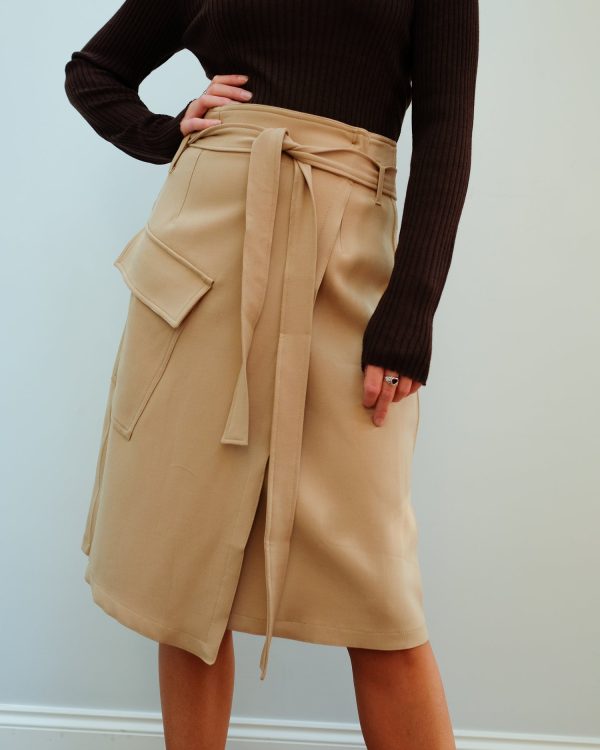 LOR Brief skirt in dark sand Sale