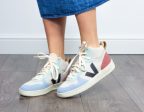 Veja V-15 multicoloured suede trainers Online Hot Sale