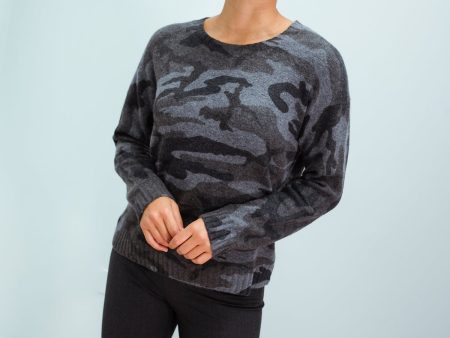 RAILS Louis knit in charcoal camo For Cheap