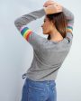 JU Lurex stripe rainbow For Cheap