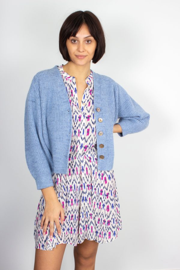 BR Dosany Cardigan in Chambray Cheap