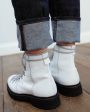 Grenson Nanette ski boot in white softie on Sale