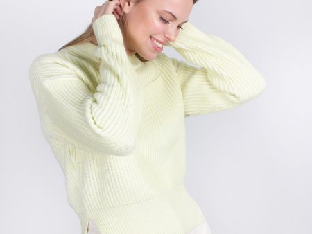 Joseph cotton-blend round-neck sulphur jumper Fashion