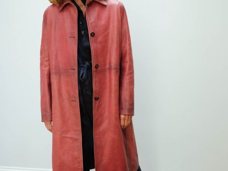 GG Amelia coat in rosso scuro on Sale