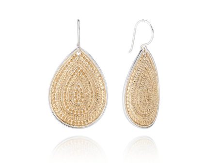 AB 4274N gold large tear drop earrings on Sale