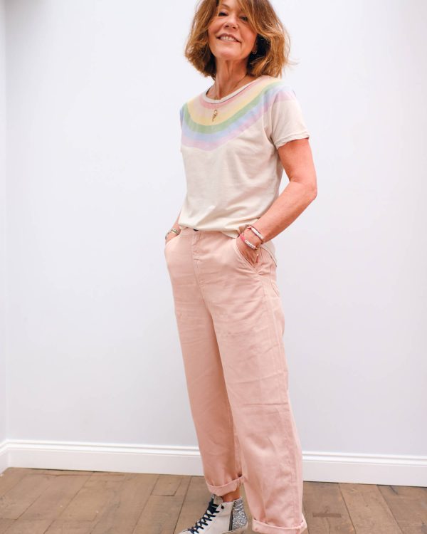 BR Pasop trousers in cotton candy For Sale