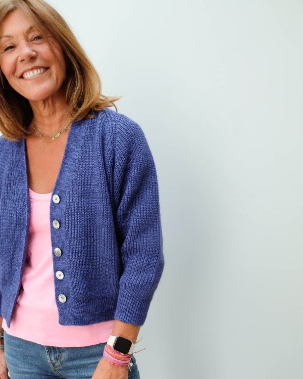 BR Dosany knit cardi in ultramarine For Discount