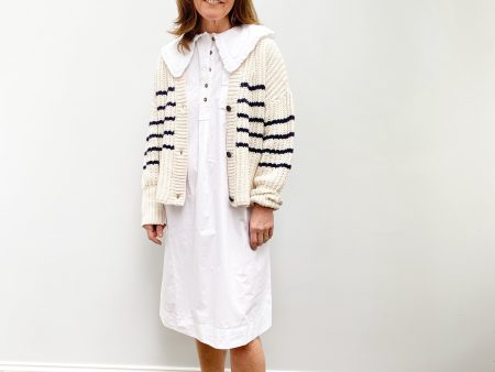 M Tupper Striped Knit in Nature on Sale