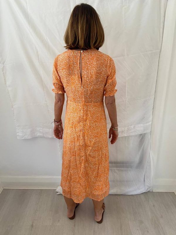 PP Betty dress in orange leopard For Cheap