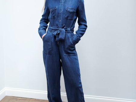 R Kenley jumpsuit in dark vintage Sale