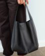 JOSEPH slouch leather bag in black Sale