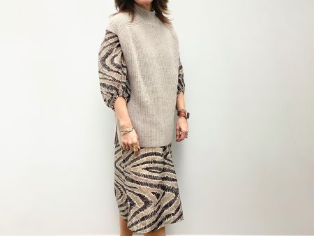 SEC.F Belle Knit High Neck in Cement Sale