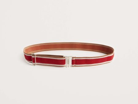 BR Shiba stripe belt in red Cheap