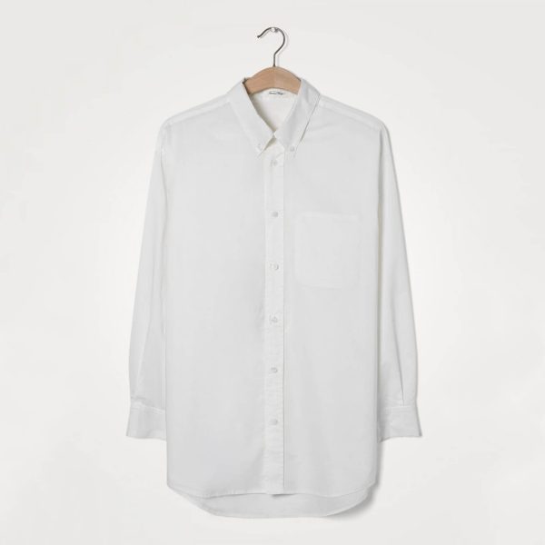 AV KRIM105 Oversized shirt in white Online now