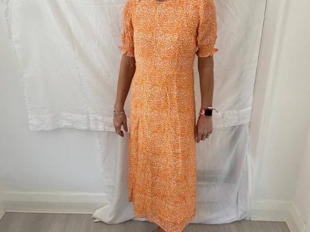 PP Betty dress in orange leopard For Cheap