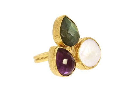 OTTOMAN 3 stone ring For Cheap