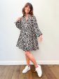 EA Zoku Ruffled Collar Dress in Black White Sale